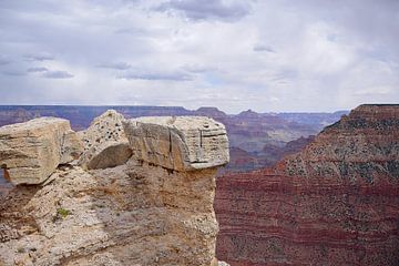 Enorme rotsen bij Mather Point van Frank's Awesome Travels