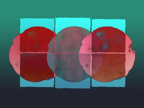 Scandinavia Nordic Abstract Colorful by Mad Dog Art