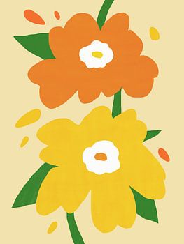 Helle und fröhliche Blumen