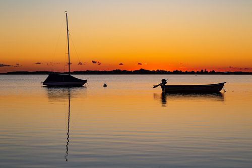 Insel Fehmarn, Sonnenuntergang, Fehmarn-eiland, zonsondergang von Karin Luttmer
