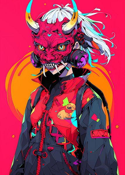 Cyberpunk meisje van Steven Kingsbury
