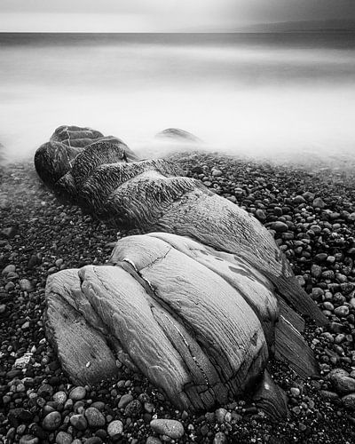 Rots op strand Imachar, Arran