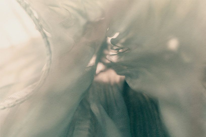 Light folds - Delicate structure with a soft sheen by Mixed media vector arts