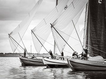 3 skûtsjes before the wind by ThomasVaer Tom Coehoorn
