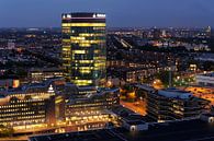 Zicht op Rabotoren en Dichterswijk in Utrecht van Donker Utrecht thumbnail