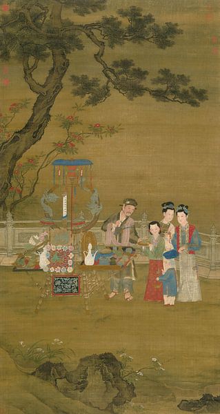 Chinese Art Prints,Stall Seller by finemasterpiece