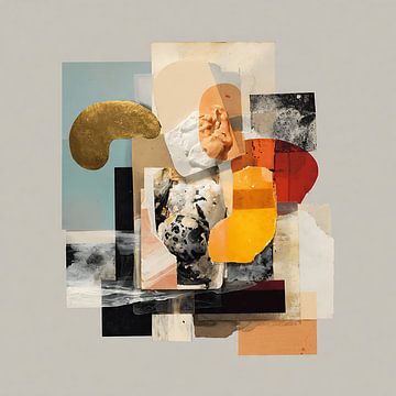 Griezelige surrealistische collage mysterieuze kunst van Aden Pink Studio