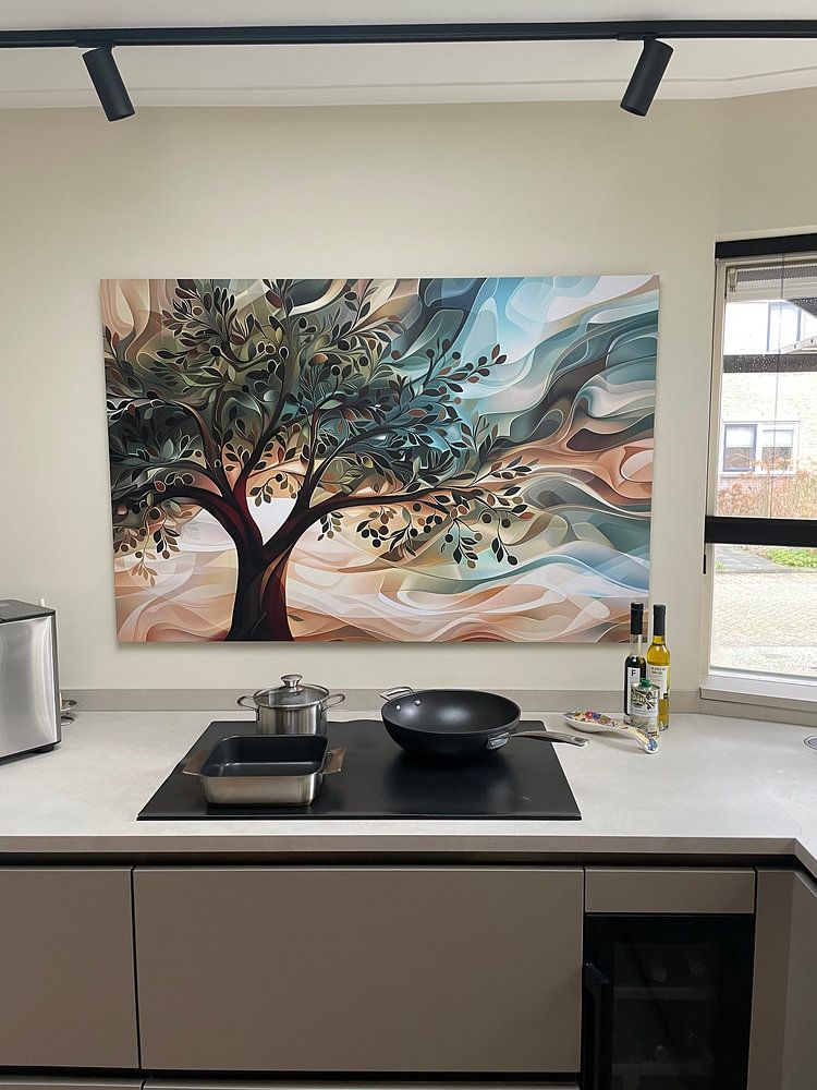 Abstrakter Olivenbaum mit Zweigen  von Art &amp; Soul Creations 