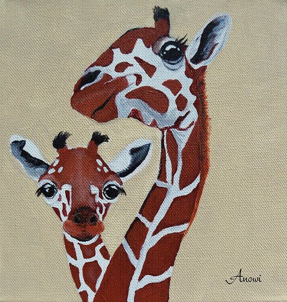 Giraffen  par Iwona Sdunek alias ANOWI