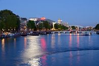 Amstel in Amsterdam mit Skinny Bridge von Merijn van der Vliet Miniaturansicht