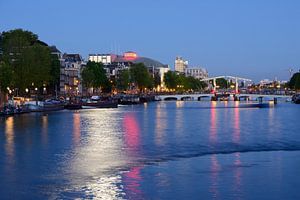 Amstel in Amsterdam met Magere Brug van Merijn van der Vliet