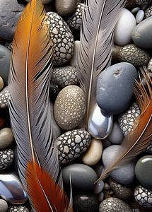 Feder am Strand