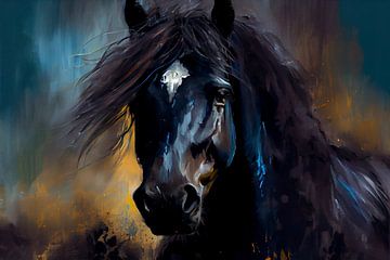 Portrait of Black Beauty by Whale & Sons