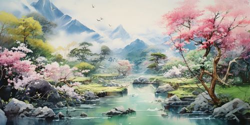 Very beautiful scenery with water and mountains