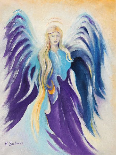 Angel Inspiration - met de hand beschilderd engelen beelden van Marita Zacharias