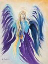 Angel Inspiration - met de hand beschilderd engelen beelden van Marita Zacharias thumbnail