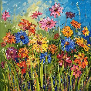 A color palette of Spring Flowers van Karina Brouwer