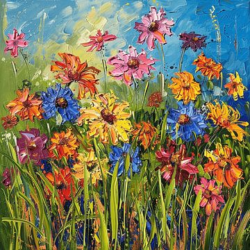 A color palette of Spring Flowers van Karina Brouwer