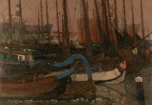 Schepen in het ijs, George Hendrik Breitner, 1901
