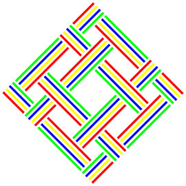 No Crossing | S=4 | N=4 | Kleur=4 | Midden groen van Gerhard Haberern
