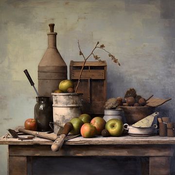 Cooking and eating by ARTEO Paintings