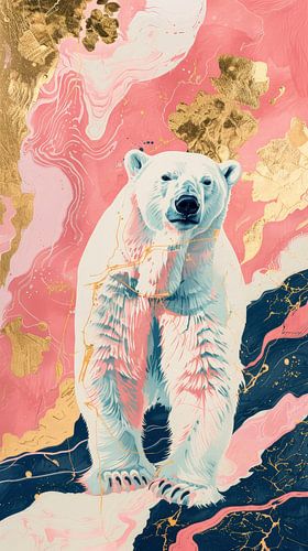 Gouden Scheuren in de Sneeuw