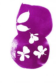 Magenta-Kirschblüten von Lies Praet