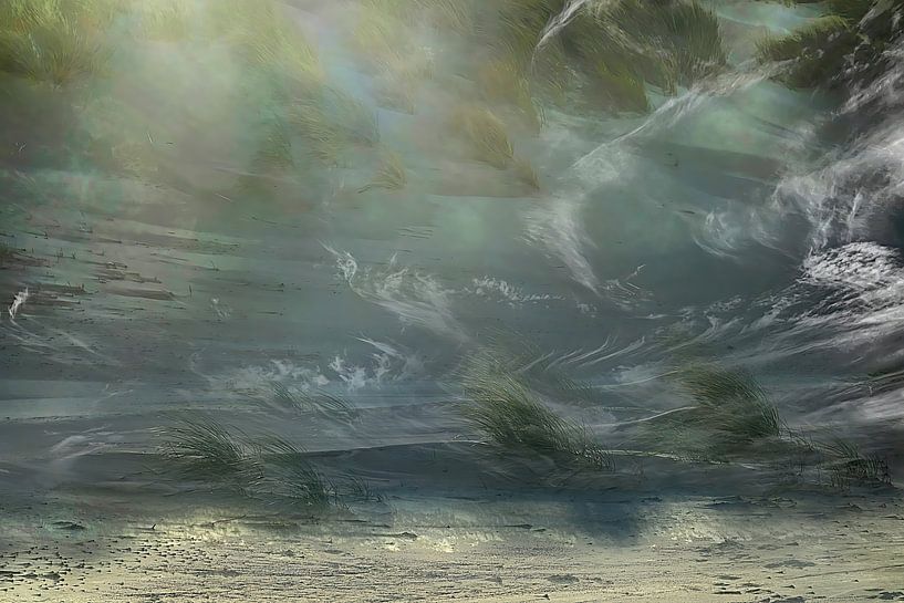 landscape Ellemeet beach by appie bonis