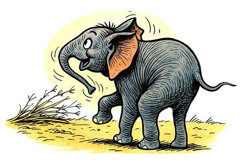 Out and about with Ollie the Elephant .