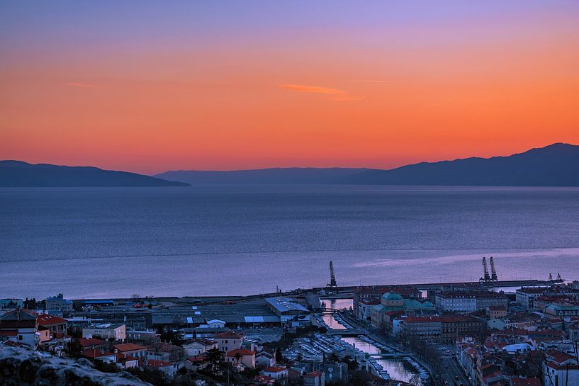 CROATIA : VIEW OF RIJEKA FROM CASTLE TRSAT by Photoart-Naegele