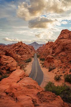 Sunset in Valley of Fire by Martin Podt