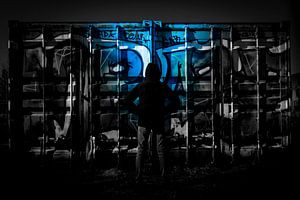 Silhouette for a graffiti wall