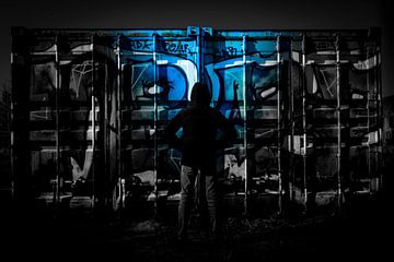 Silhouette for a graffiti wall by Jeroen Berendse