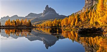 Automne au lac de Federa dans les Dolomites sur Achim Thomae Photography