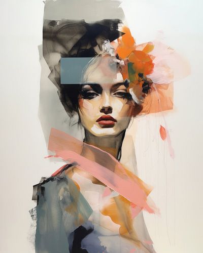 Modern portret, digitale collage