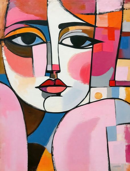 Frau Gesicht | Gesicht Bunt von Wunderbare Kunst