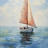 Bateau à voile sur CanvasbyCaro