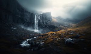 Flüsternder Wasserfallnebel
