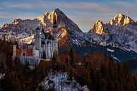 Schloss Neuschwanstein im Sonnenaufgang von Thomas Rieger Miniaturansicht