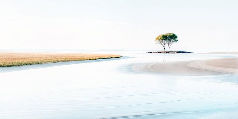 Baum am Ufer-72 von Rautenberg Digital Art Maritim