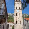 Kerktoren van Perast (Montenegro) van t.ART