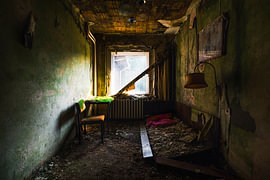 Bedroom in an Abandoned German Hotel. by Roman Robroek - Photos of Abandoned Buildings