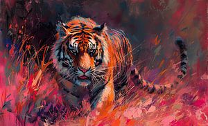 Neon Tiger | Neon Jungle Sovereign sur Caprices d'Art