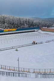 Schöne Winterlandschaft auf den Höhen des Thüringer Waldes von Oliver Hlavaty