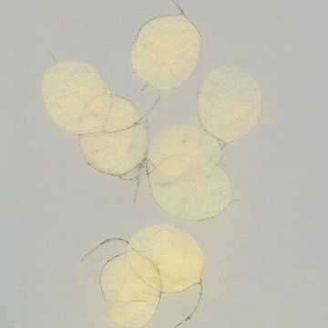 Silberblatt in neutralen Sandfarben