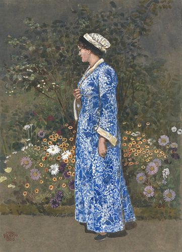 Vrouw in een kimono, Walter Crane