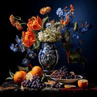 Still life flowers in vase