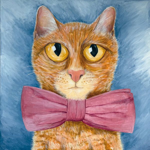 Cat with bow (Sefisticat) by WallCats