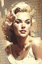 Marylin Monroe - beige by Your unique art thumbnail