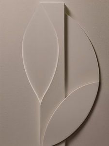 Minimalistische 3D-Kunst - Dunkles Beige